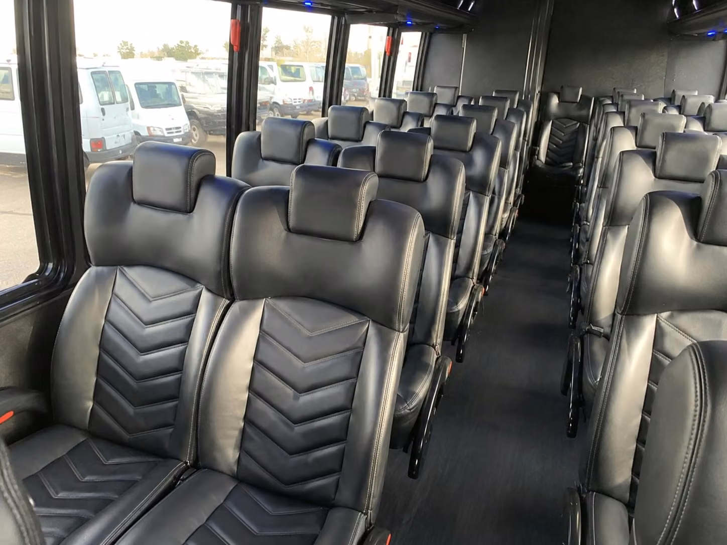 18 passenger minibus interior