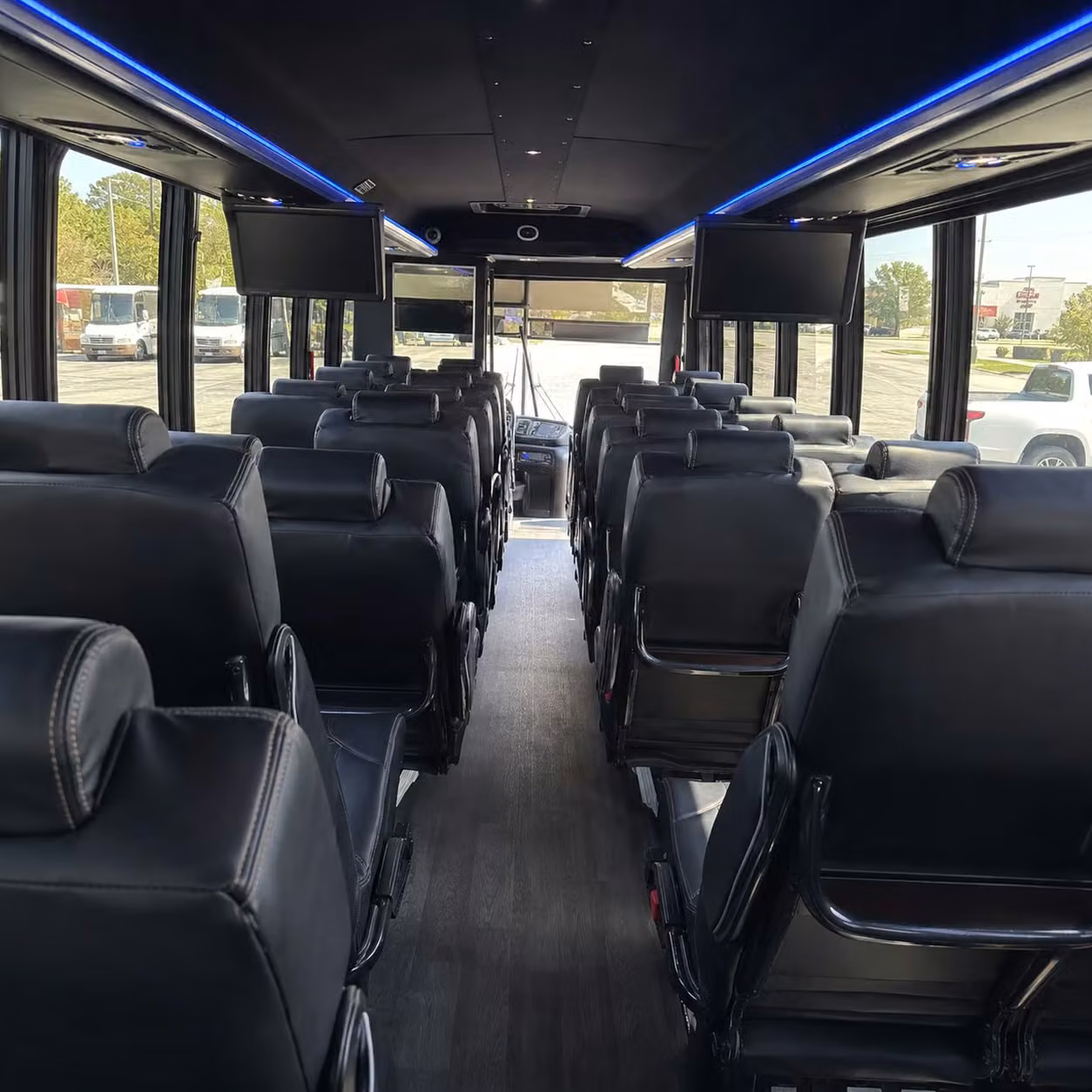 28 passenger minibus interior