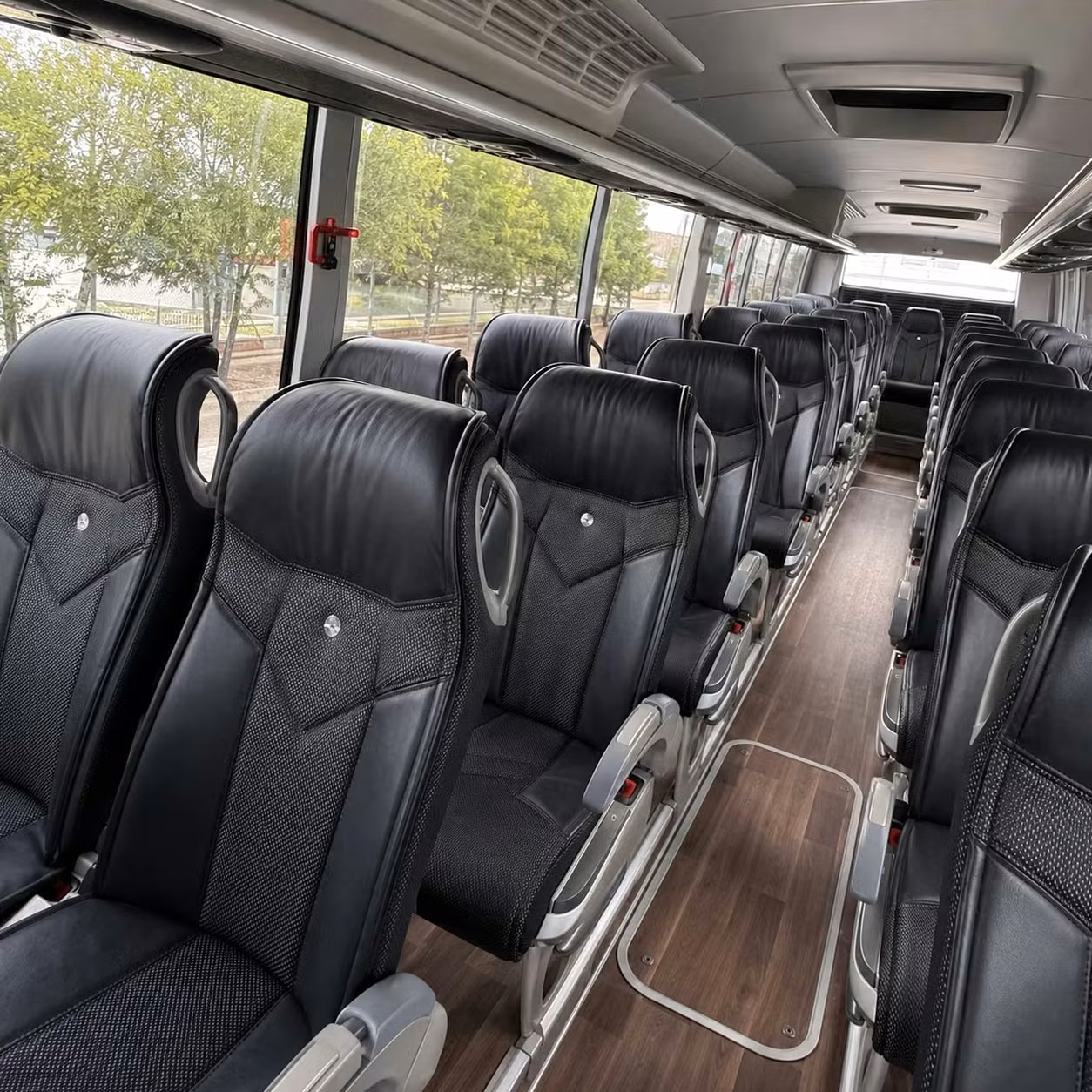 hillsboro charter bus rental interior