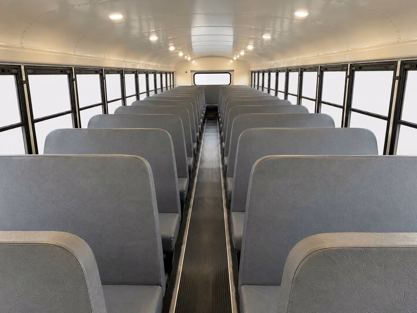 school bus inside